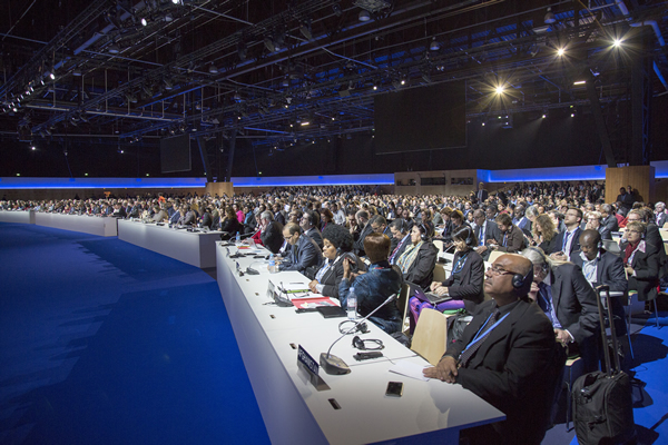 COP21会場の様子（© UNclimatechange）。