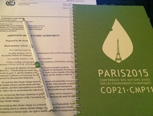 パリ協定（環境省提供）。