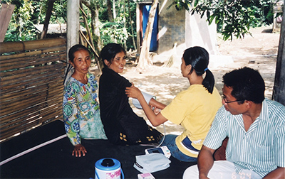 2004年に実施したインドネシア・ロンボクでのマラリア調査