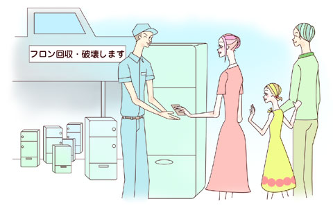 家族も冷蔵庫も笑顔でお別れ