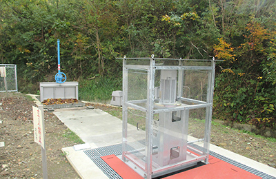 2019年から運営を開始している、農業用水を活用した少水力発電事業(太田地域の真木渓谷入口)