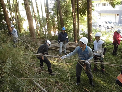 里山保全や公園管理の取り組み