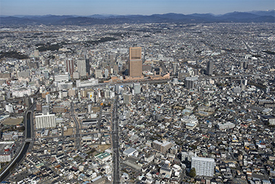 浜松市中心部（浜松市提供）