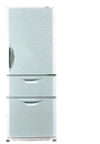松下電器が2002年2月に発売したノンフロン冷蔵庫「NR-C32EP」。同社では、94年に断熱材へのフロン使用を中止。冷媒のノンフロン化により、フロンを全く使わない冷蔵庫が誕生した。（写真提供：松下電器）