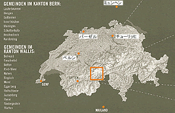 スイスの地図